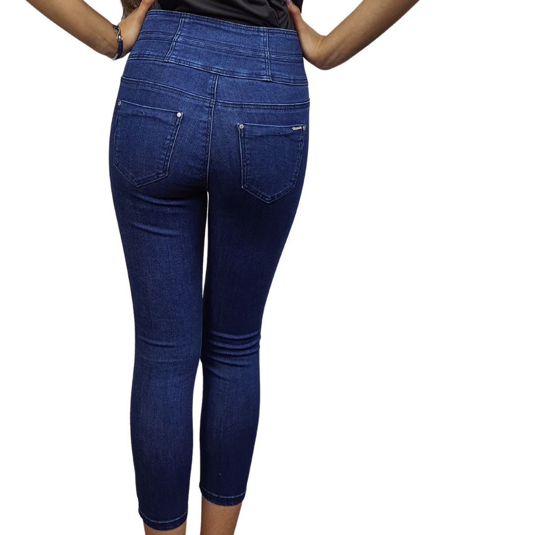 Jeans Vero Moda Azul Oscuro Style TAURUS 7/8 HW X-SLIM JEANS(NN)