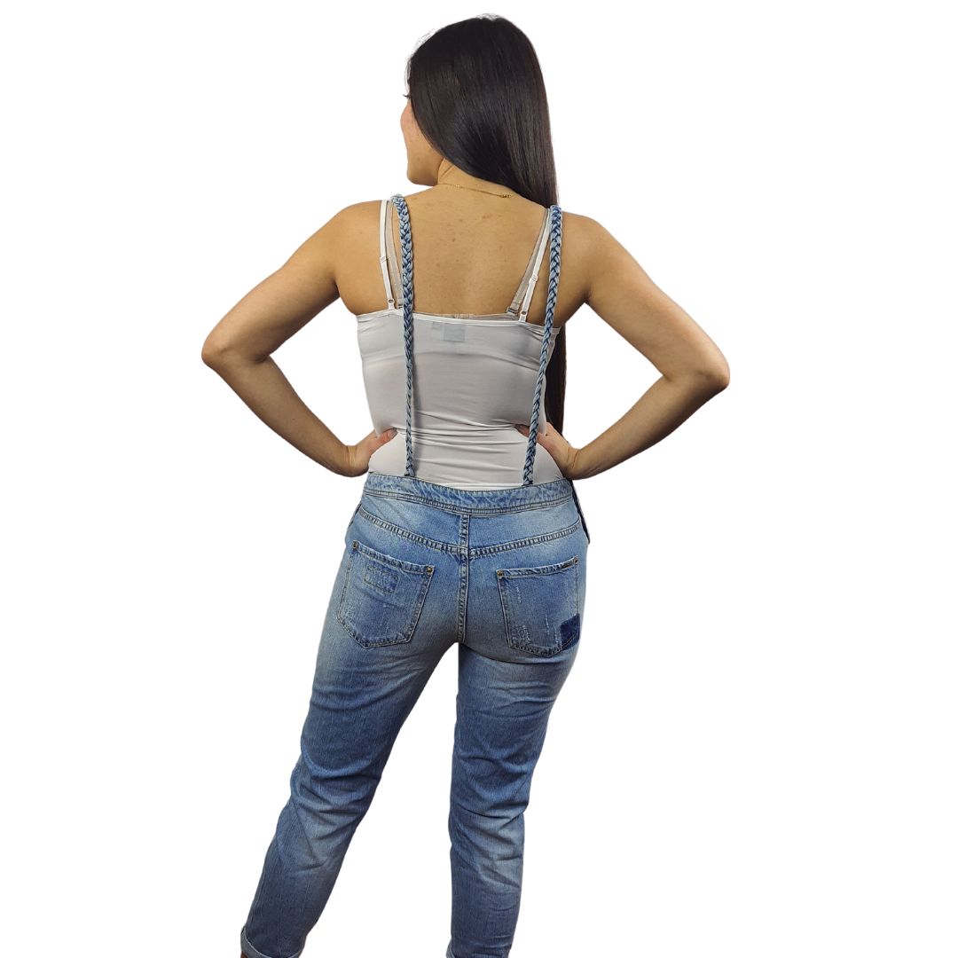Jardinera Vero Moda Azul Claro Style MADRID 9/10 BOYFRIEND DENIM CATSUIT(BN-C