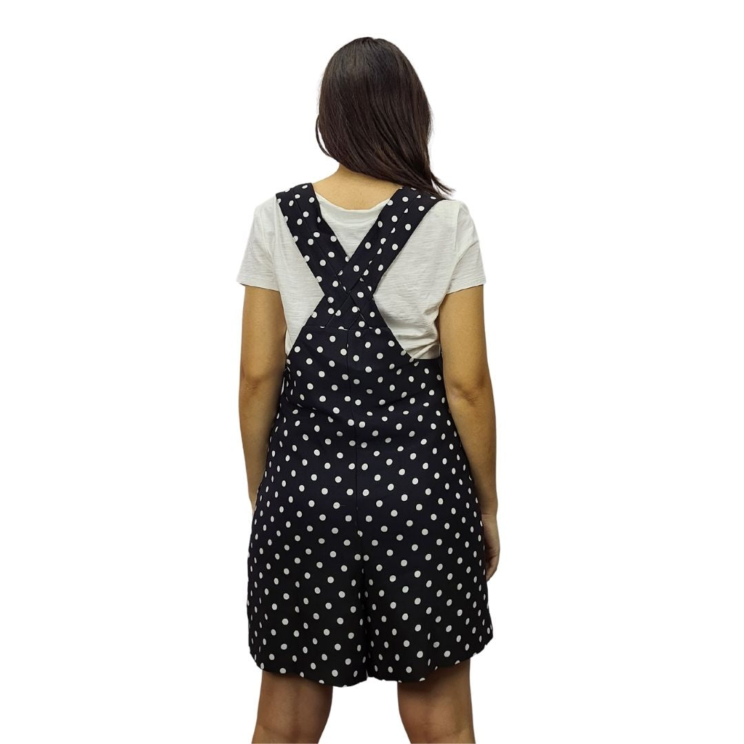 Enterito Vero Moda Negro Style PINK DOTS CATSUIT SHORTS(PM-ES-3)