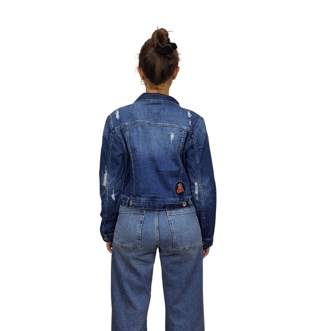 Chaqueta Vero Moda Azul Style PATCH DENIM JKT(RN)-OR