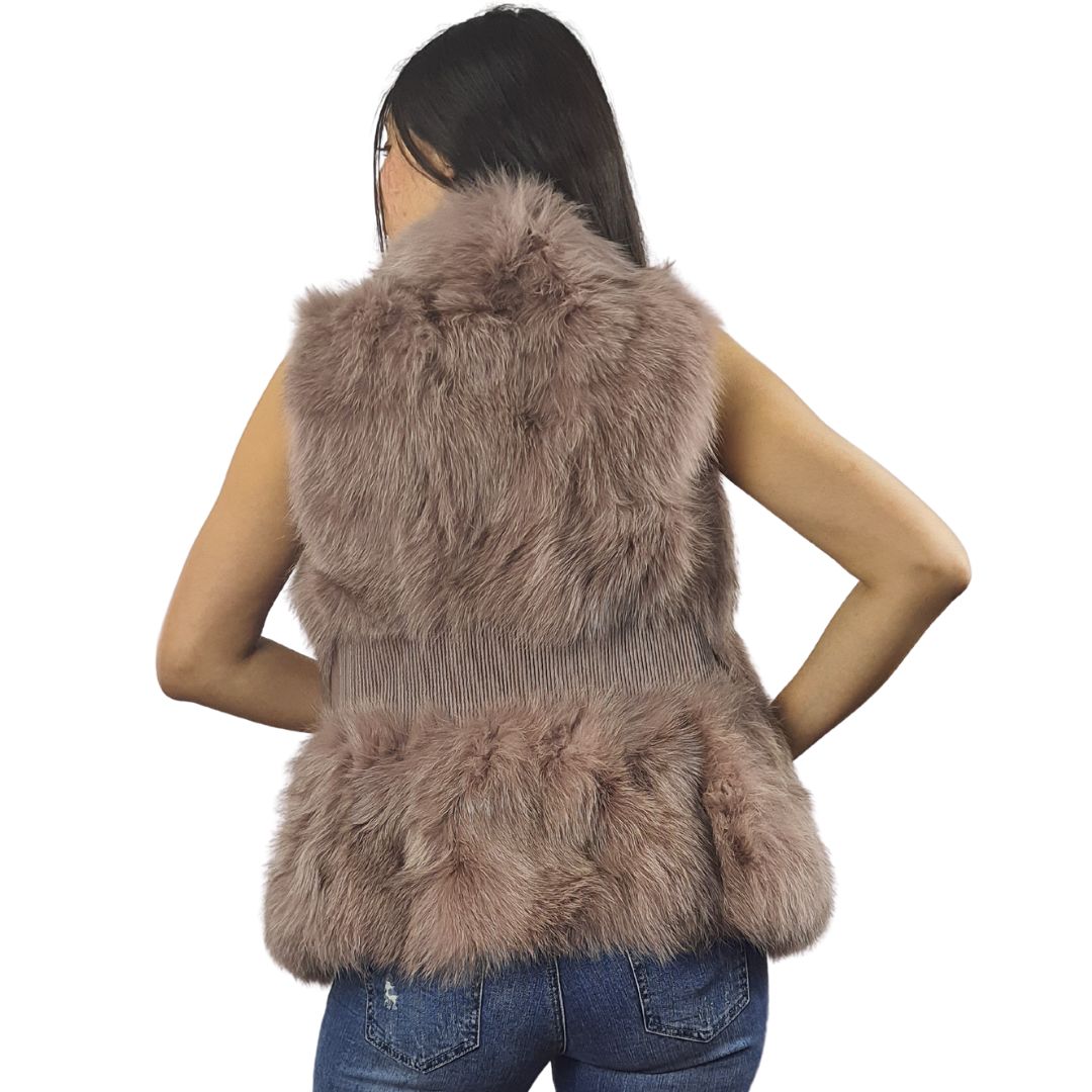 Chaqueta Vero Moda Rosa Vieja Style VENUS FUR WAISTCOAT(UM)