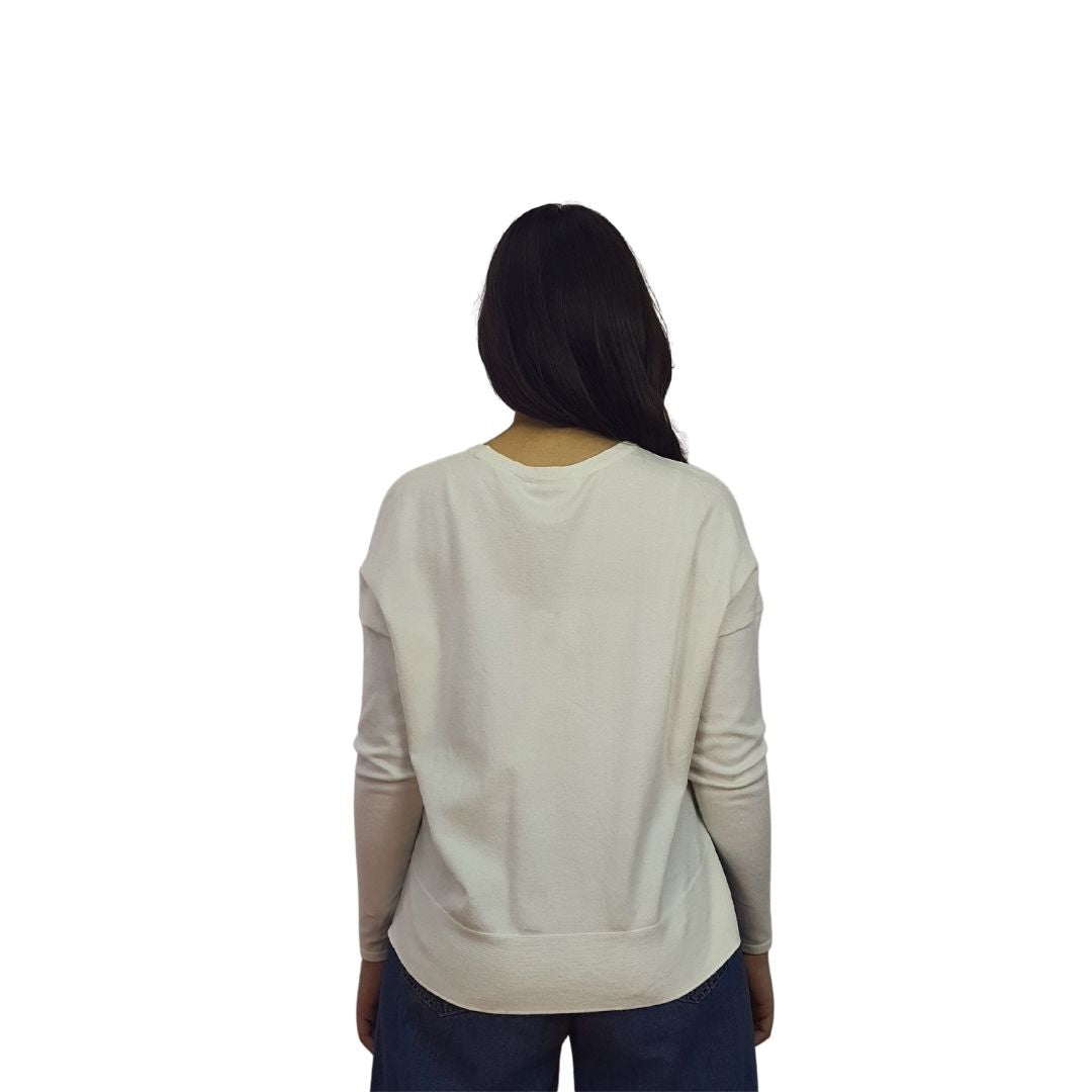 Sweater Vero moda Blanco Style SOFT L/S KNIT(VMC-UM)