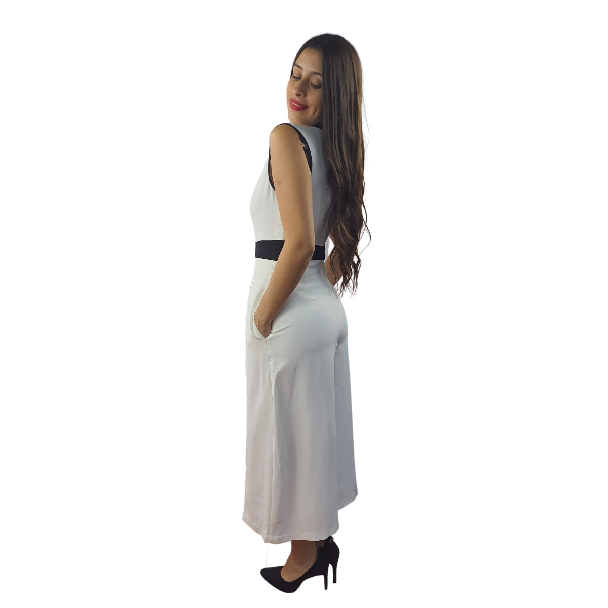 Entero Vero Moda Blanco Style PEAR 7/8 WIDE CATSUIT(VMC-MP)