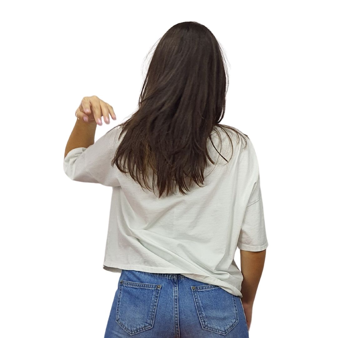 Polera Vero Moda Blanco Style GLORY S/S TOP(CR)