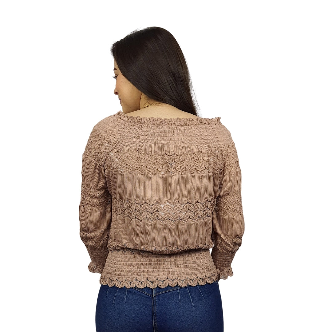 Top Vero Moda Chocolate Style NIMO 3/4 TOP(NR)