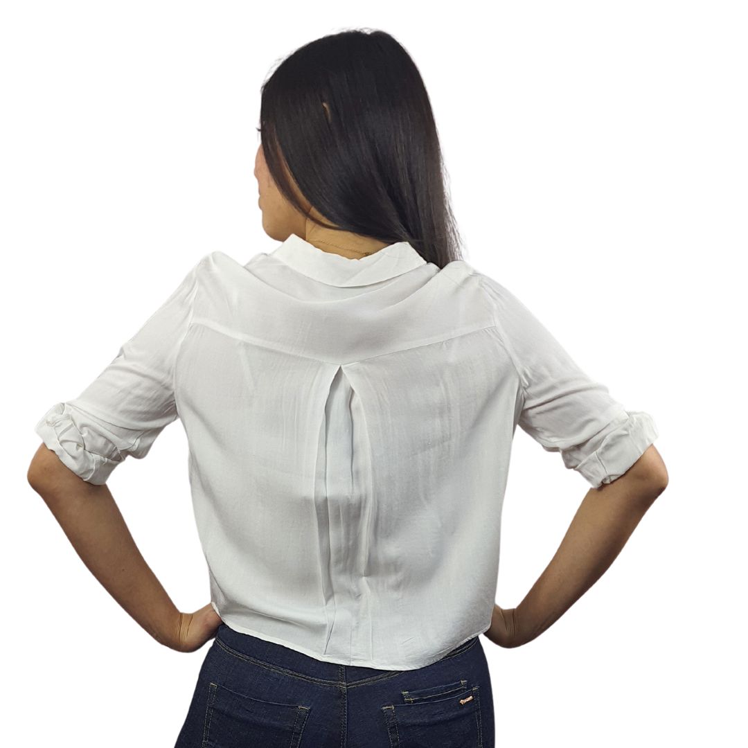 Blusa Vero Moda Blanco Style JASSIE SOLID 3/4 SHIRT(NN)
