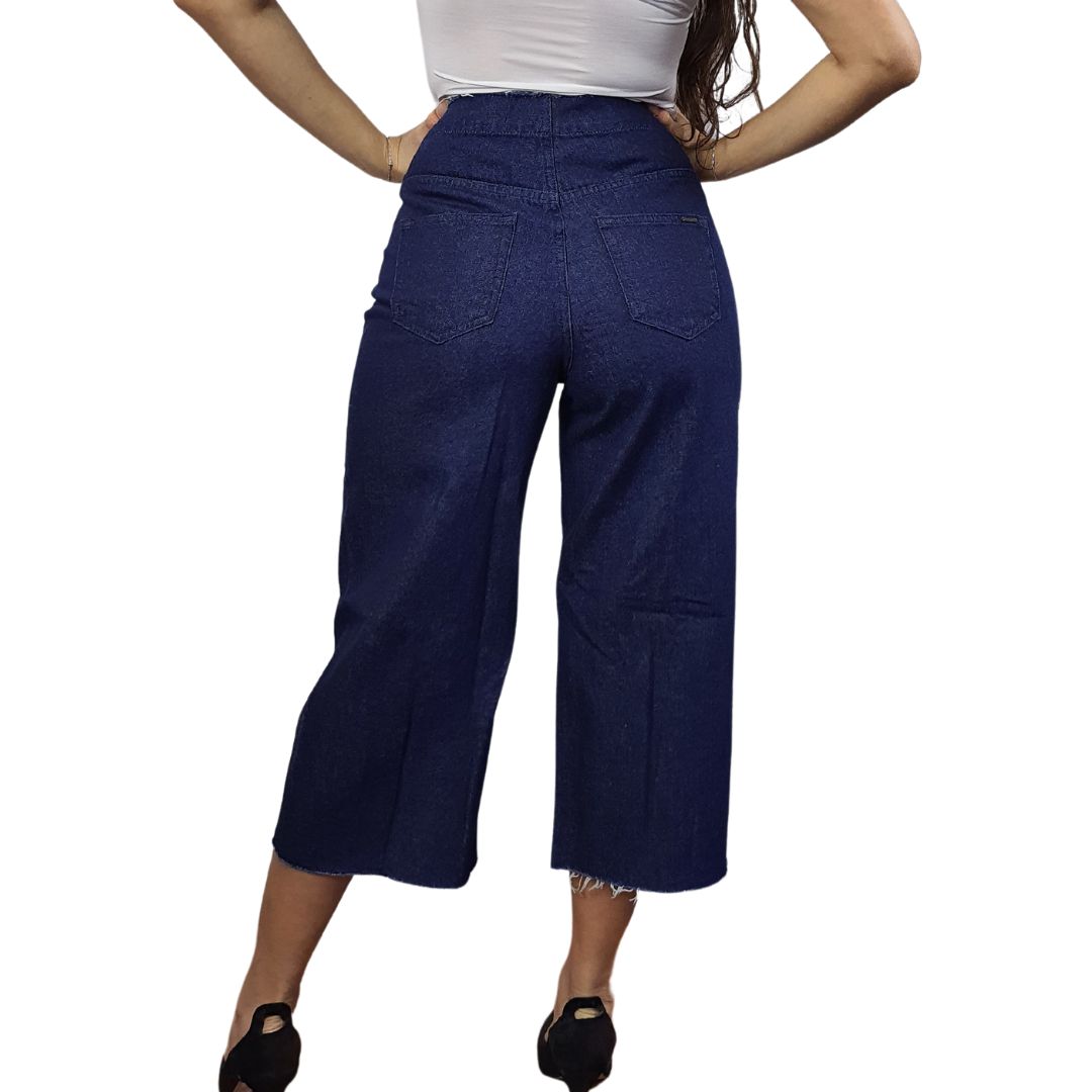 Pescador Vero Moda Azul Oscuro Style FOX 7/8 HW LOOSE JEANS(RN)