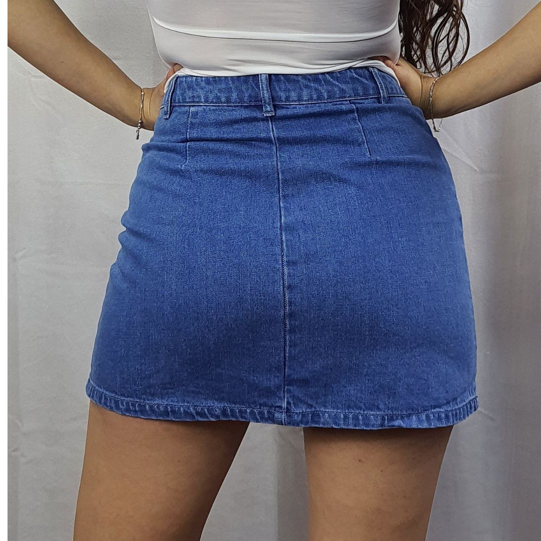 Falda Vero Moda Azul Style RAFFAELLA HW DENIM SKIRT(NN)