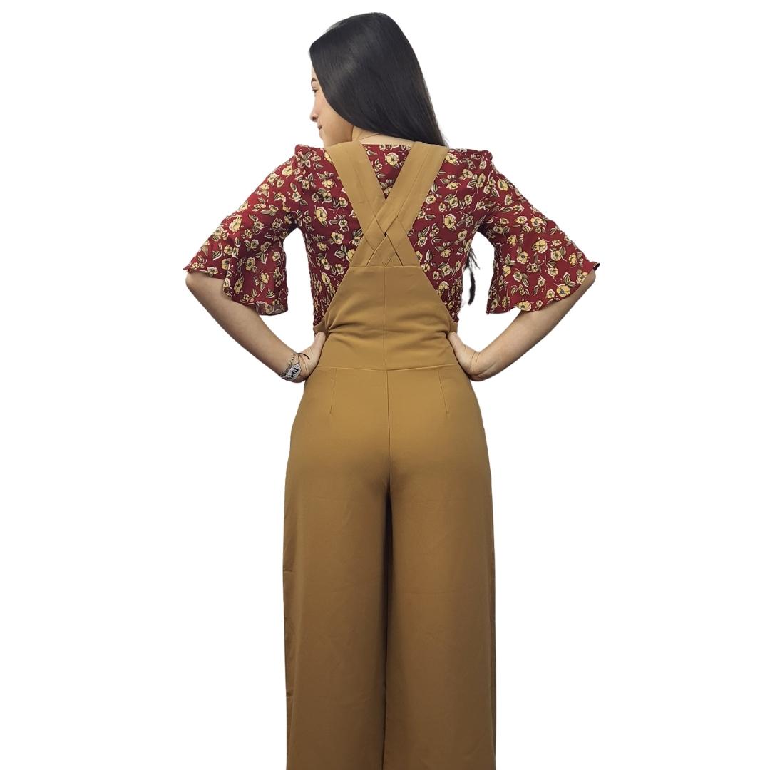 Entero Vero Moda Marron Style PINK 7/8 CATSUIT(PM-ET-3)