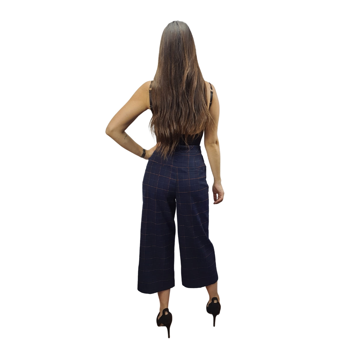 Pantalon Vero Moda Azul Oscuro Style YIKI FELICIA 7/8 STRAIGHT PANTS(NC)