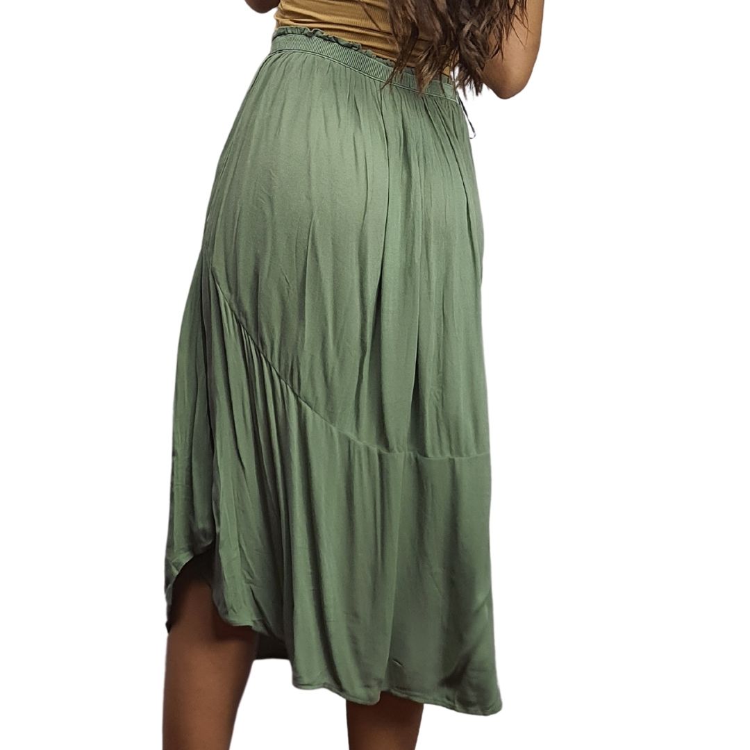 Falda Rapsodia Terracota Verde