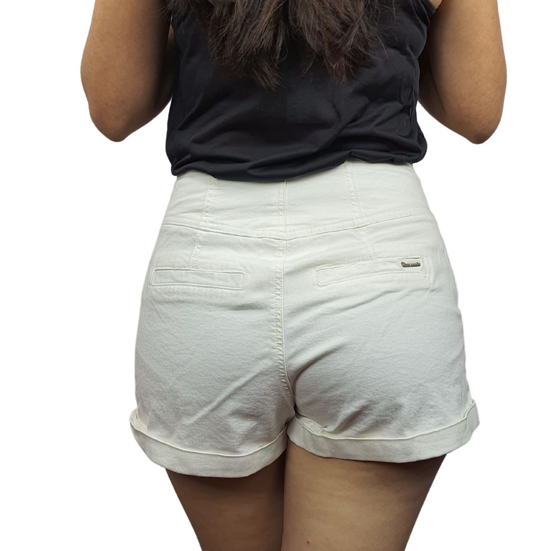 Short Vero Moda Blanco Style CADIAC HW DENIM SHORTS(MP) R