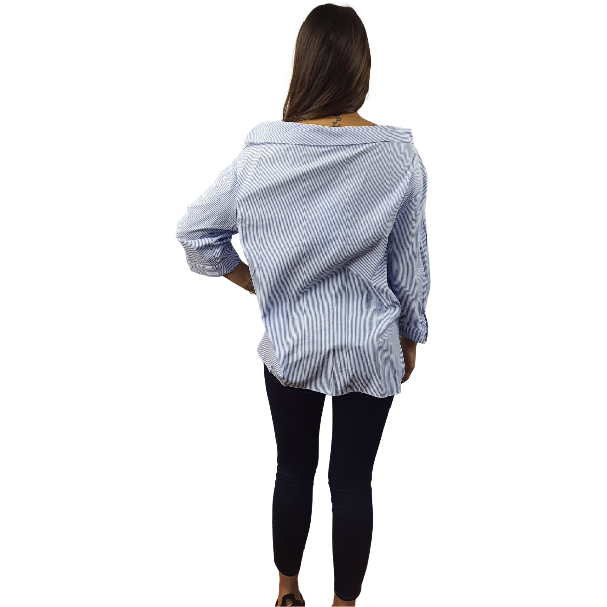 Blusa Vero Moda Azul Claro Style JANE STRIPE 3/4 TOP(NC)