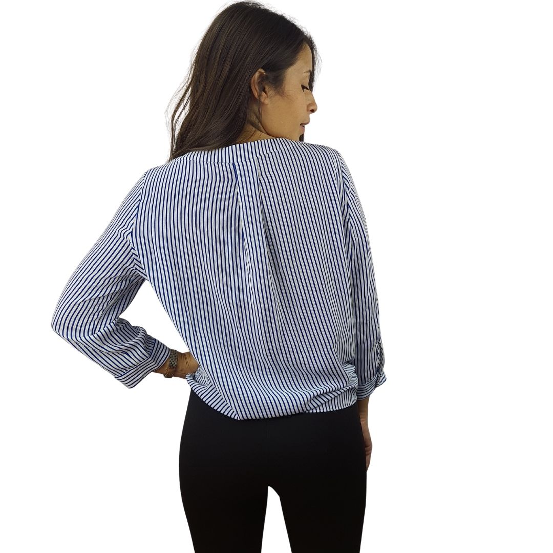 Blusa Vero Moda Azul Style CITY CUTE 3/4 SHIRT(TP)