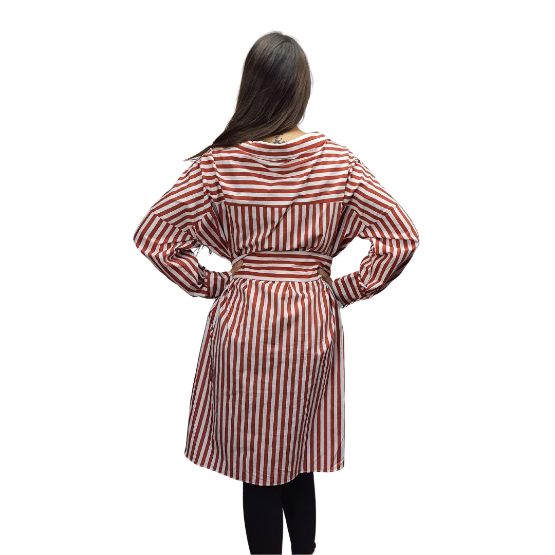 Vestido Vero Moda Ocre Rojo Style RITA L/S SHIRT DRESS(SL)