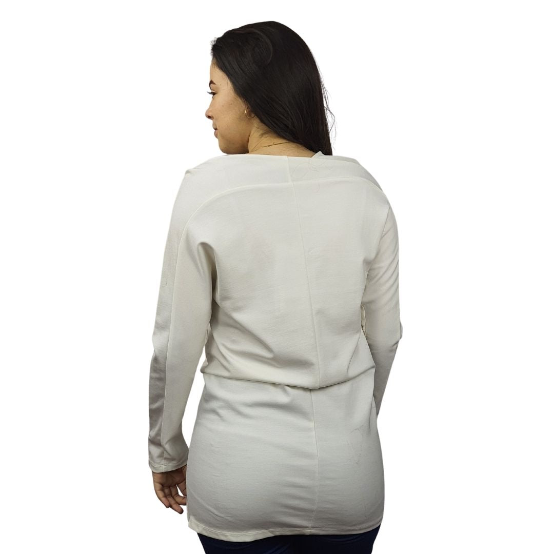 Blusa Vero Moda Blanco Style CADIA L/S TOP(UM)