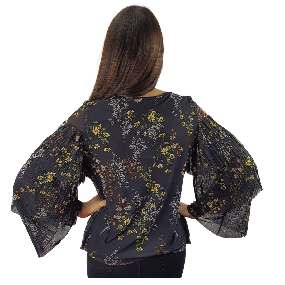 Blusa Vero Moda Negro Style MANUELA L/S TOP(BJ)