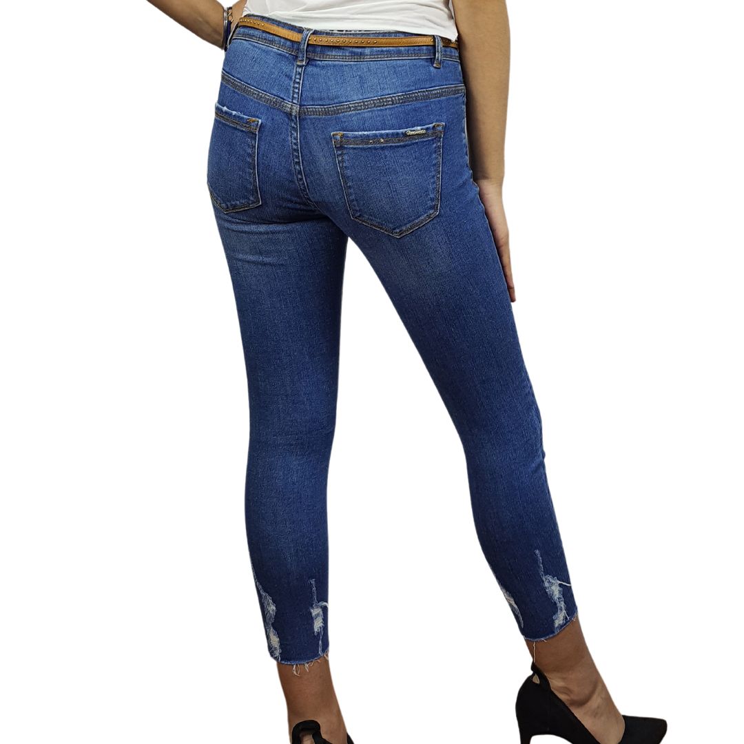 Jeans Vero Moda Azul Style RAPTURE SMART 9/10 LW X-SLIM JEANS(NR)