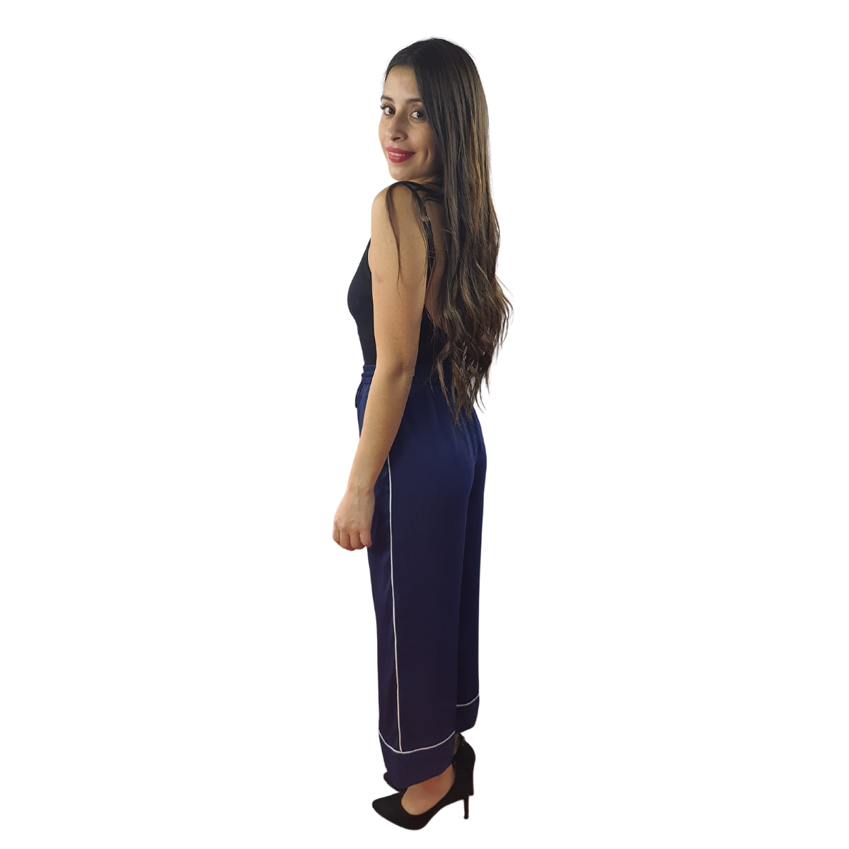 Pantalon Vero Moda Azul Style BEA 9/10 LOOSE PANTS(TP)