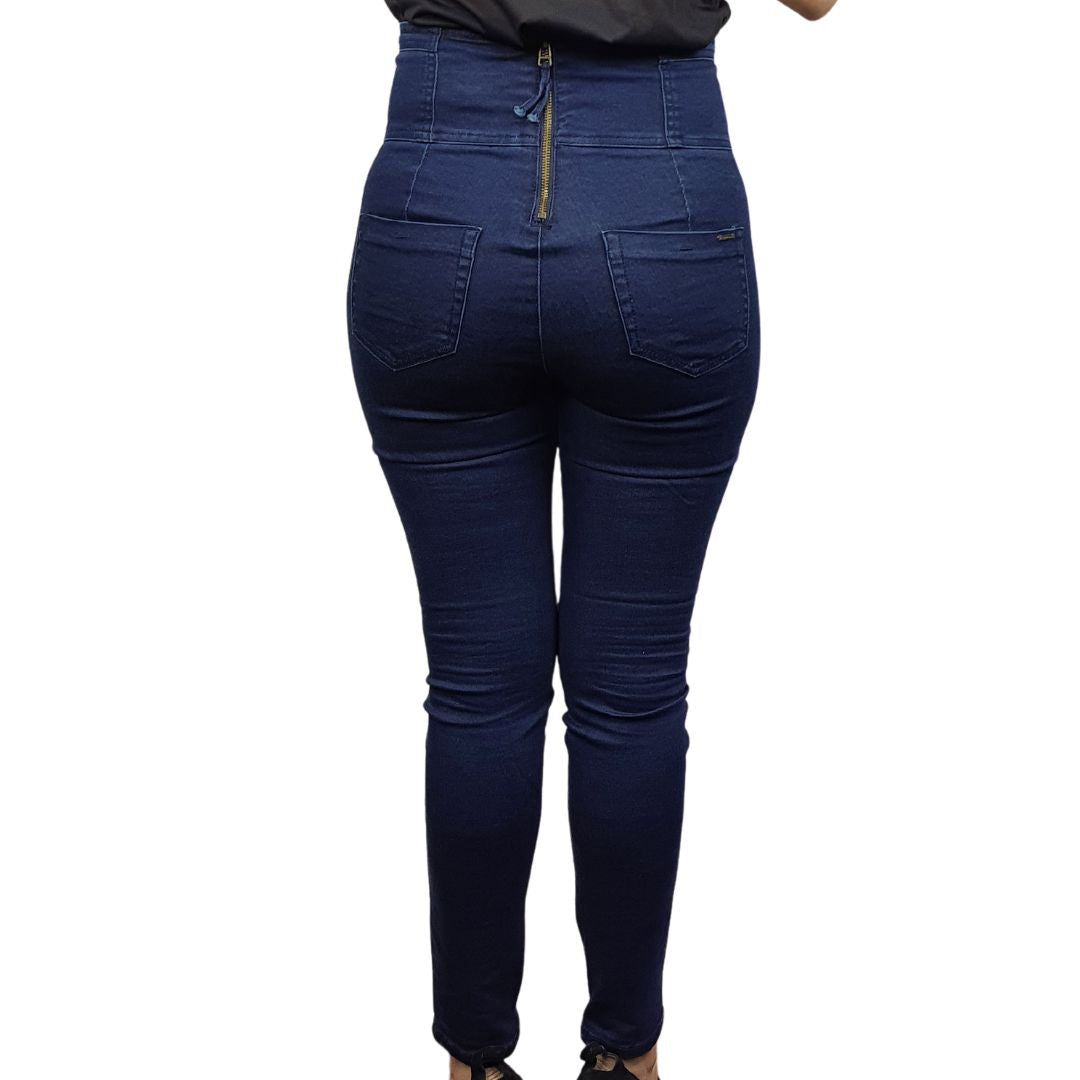Jeans Vero Moda Azul Oscuro Style EC CROSS HW 9/10 X-SLIM JEANS(NL)
