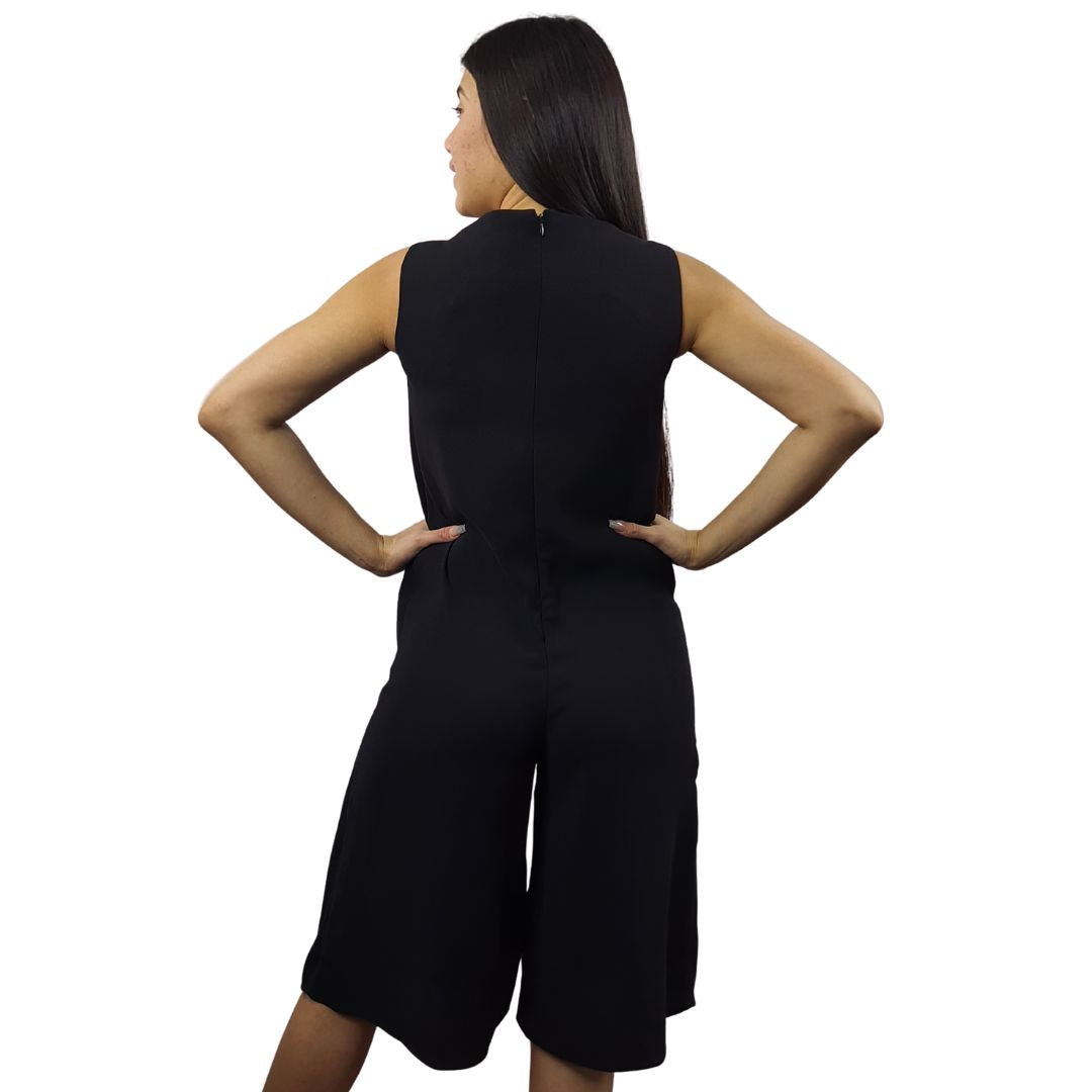 Jardinera Vero Moda Negro Style PEONY 3/4 WIDE CATSUIT(VMC-MP)