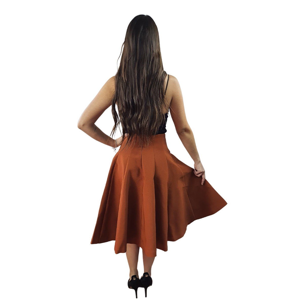 Falda Vero Moda Cobre Style DARCY MIDI SKIRT(BN-ET-2)