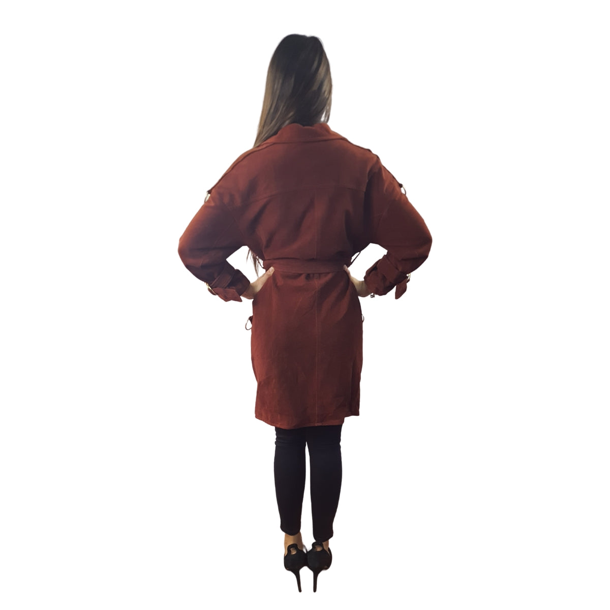 Blazer Vero Moda Marron Style AMMA GS LEATHER COAT(VMC-NR)