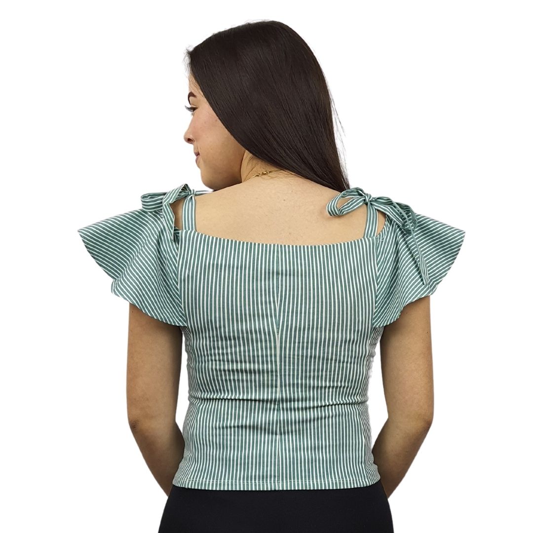 Top Vero Moda Verde Style LILY S/S TOP(TP)
