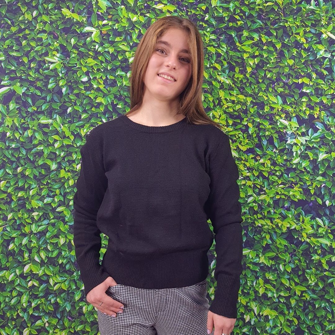 Sweater Rapsodia Clash Negro