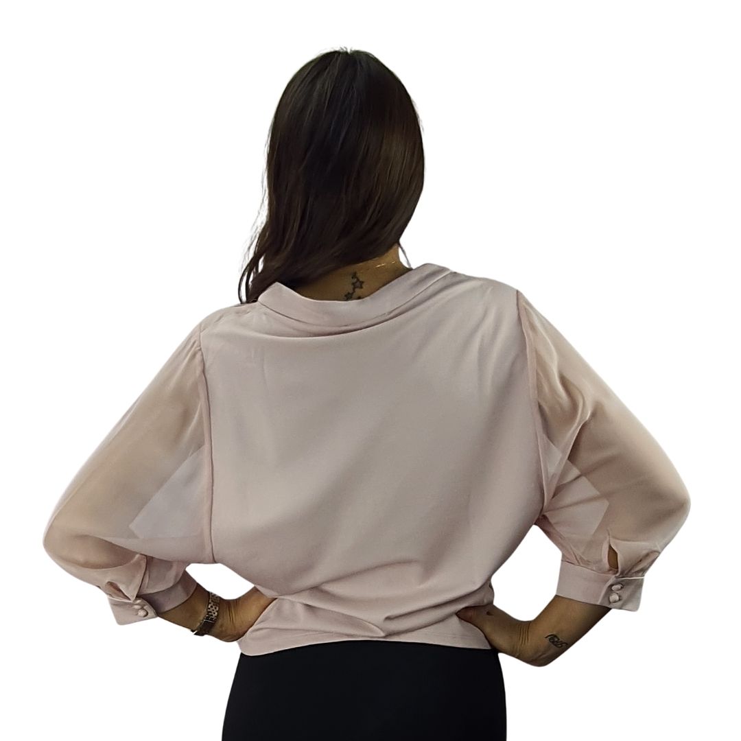 Blusa Vero Moda Rosa Vieja Style NAOMI 3/4 JERSEY TOP(VMC-TP)