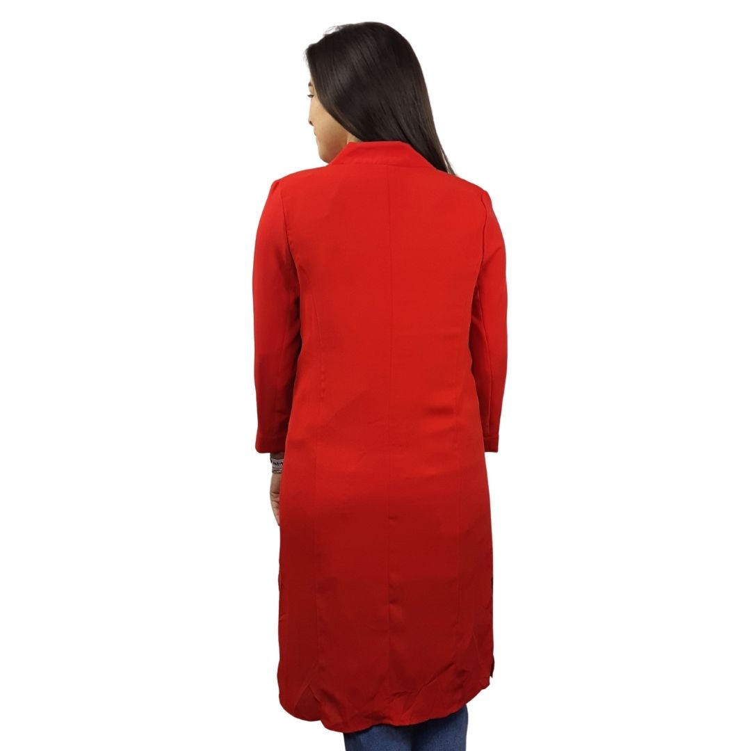 Blazer Vero Moda Rojo Style CARNATION 3/4 BLAZER(VMC-PM-ET-3)