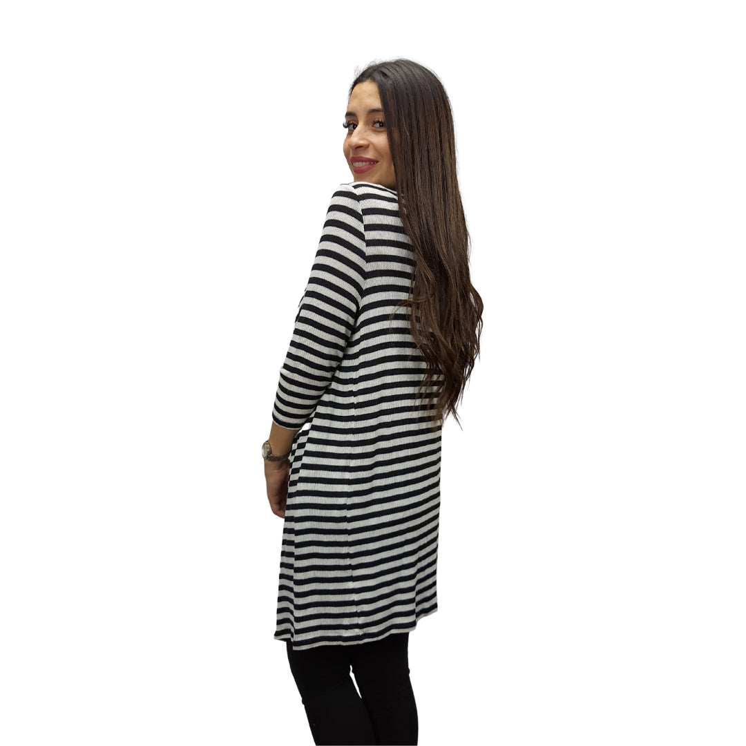 Tapado Vero Moda Negro Style NANA 3/4 LONG OPEN CARDIGAN(NL)