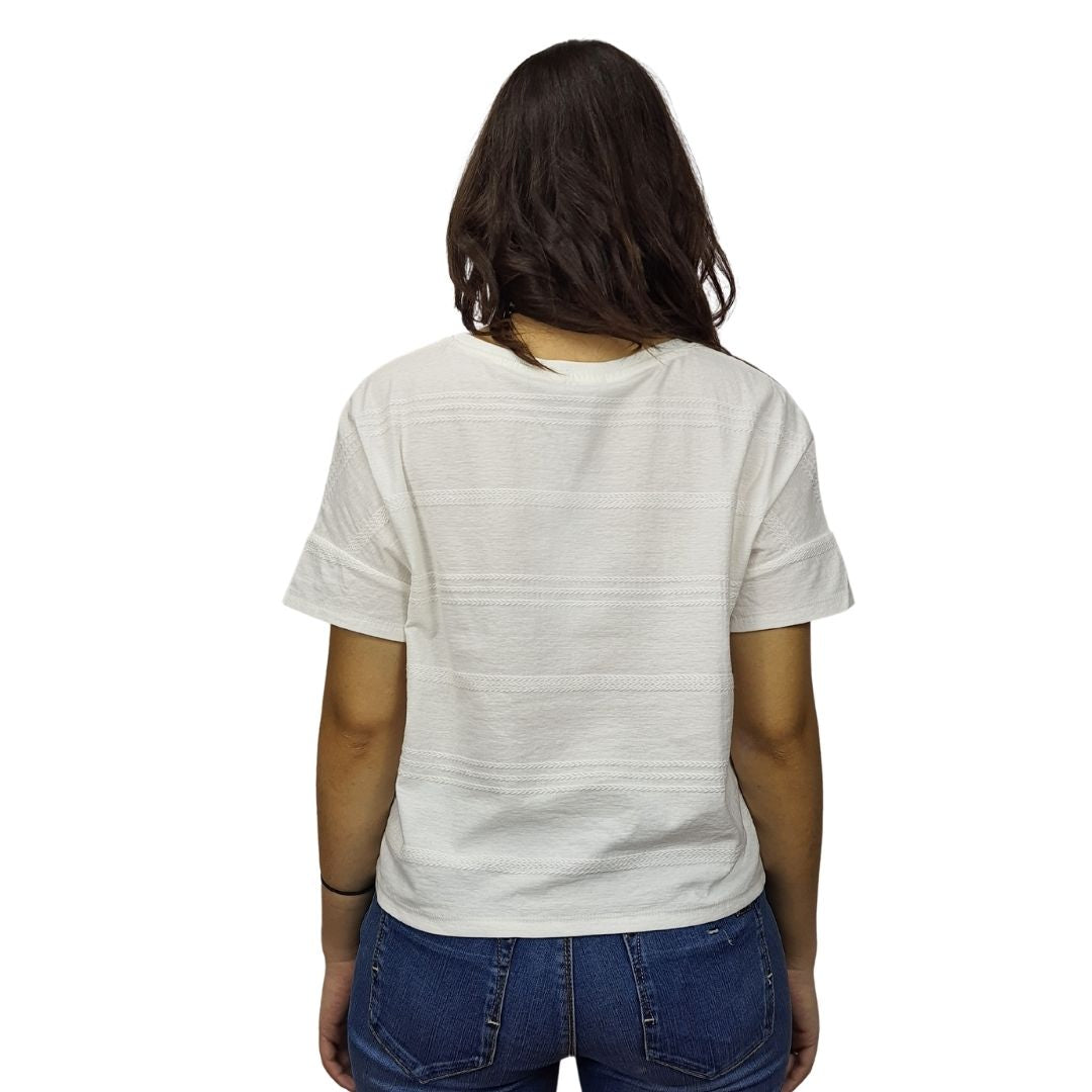 Polera Vero moda Blanco Style BOOM S/S TOP(NN)