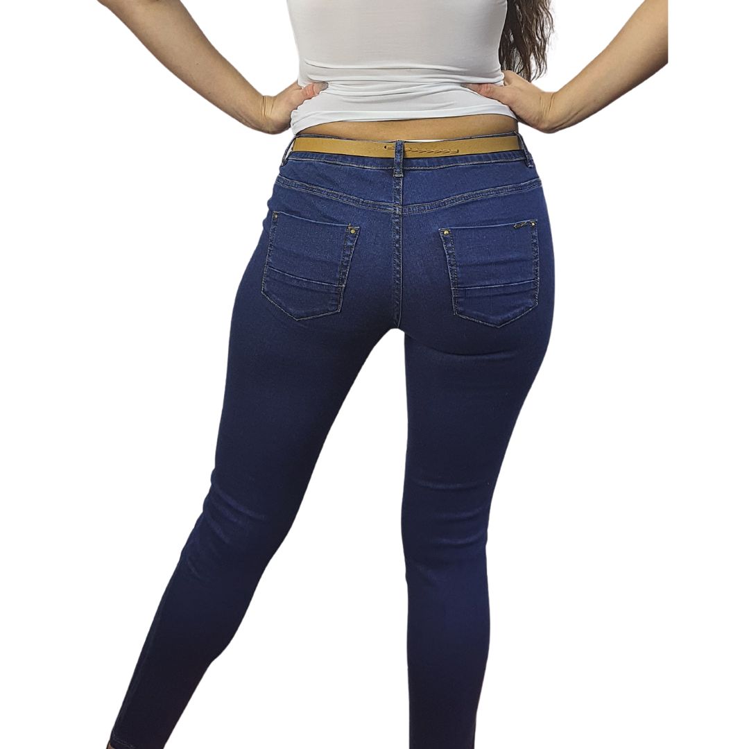Jeans Vero Moda Azul Oscuro Style HANNAH 9/10 X-SLIM JEANS(BN)