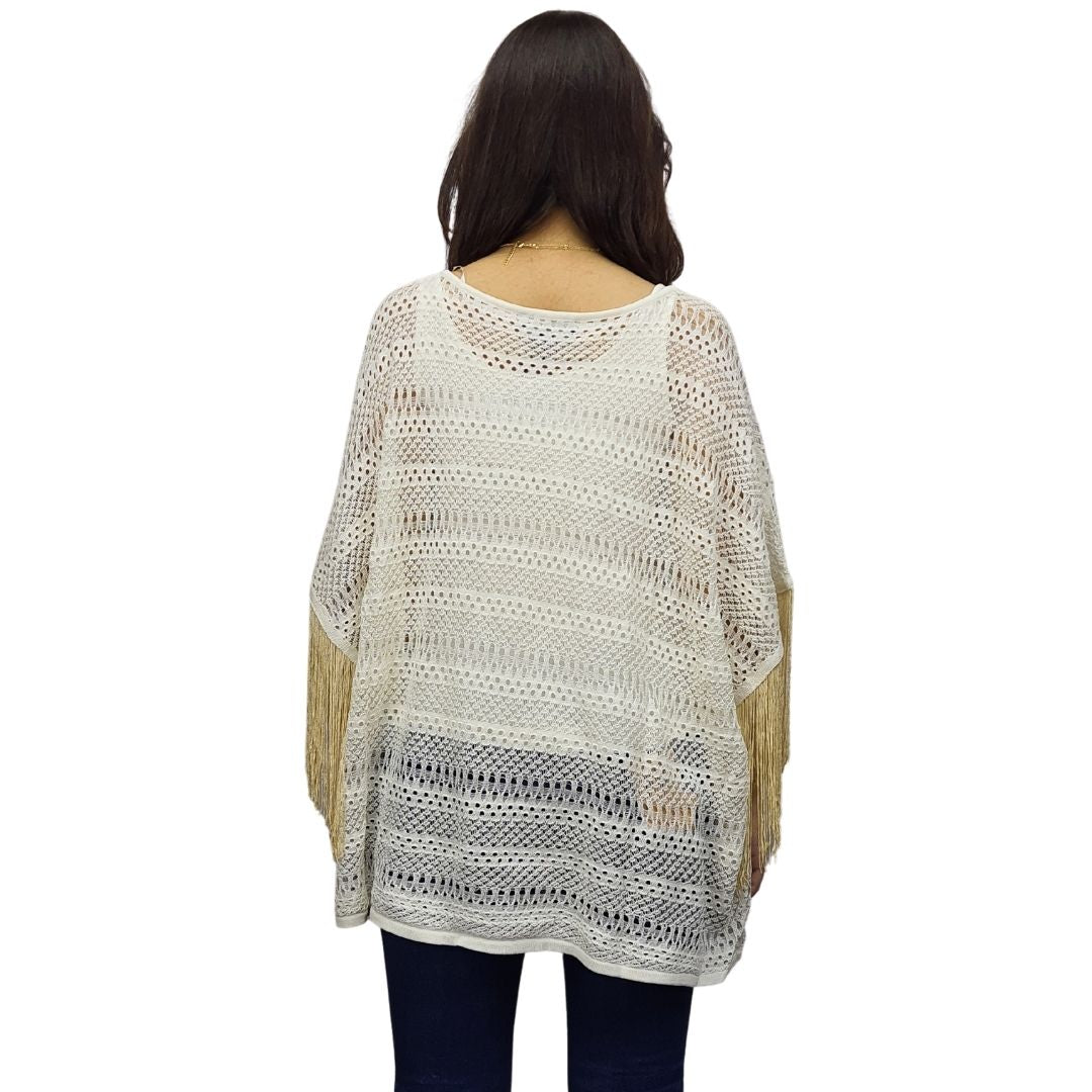 Blusa Vero moda Blanco Style KATE S/S KNIT SET(EL)