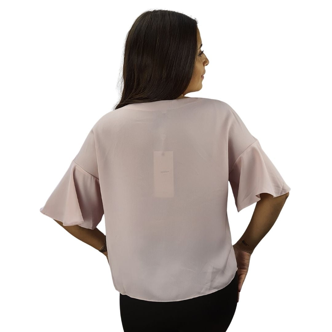 Blusa Vero Moda Rosa Vieja Style RAINY 1/2 WOVEN TOP(VMC-NN)
