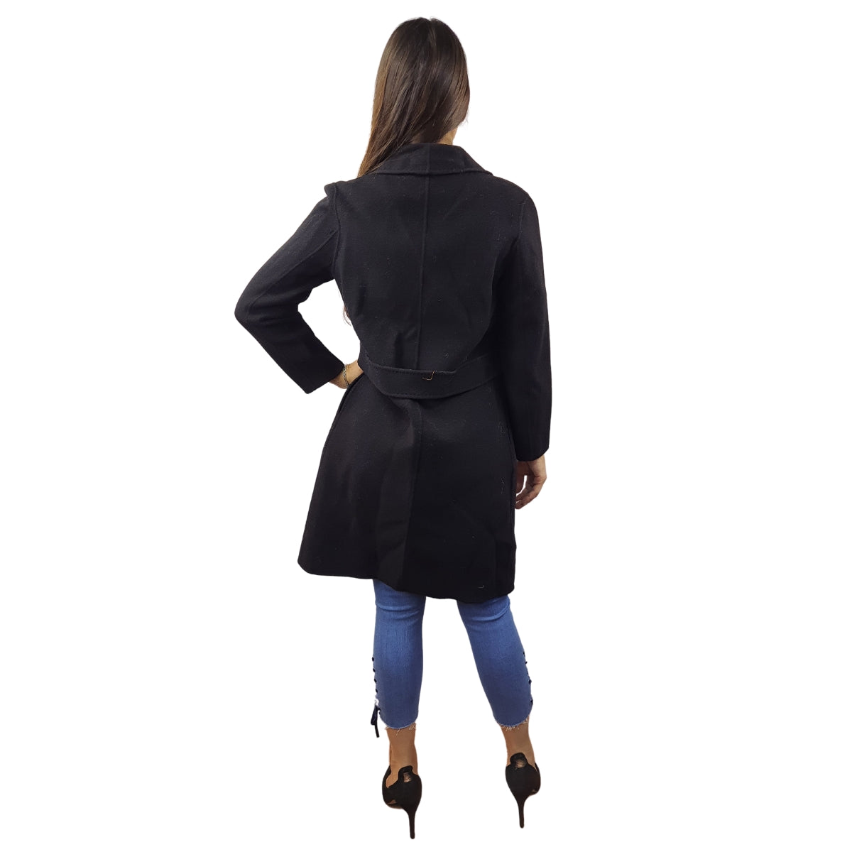 Blazer Vero Moda Negro Style RETAIL JOSIE DF L/S WOOL COAT(VMC-DR)