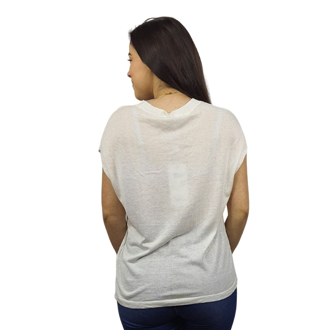 Blusa Vero Moda Blanco Style DAN S/S KNIT(VMC-TP)