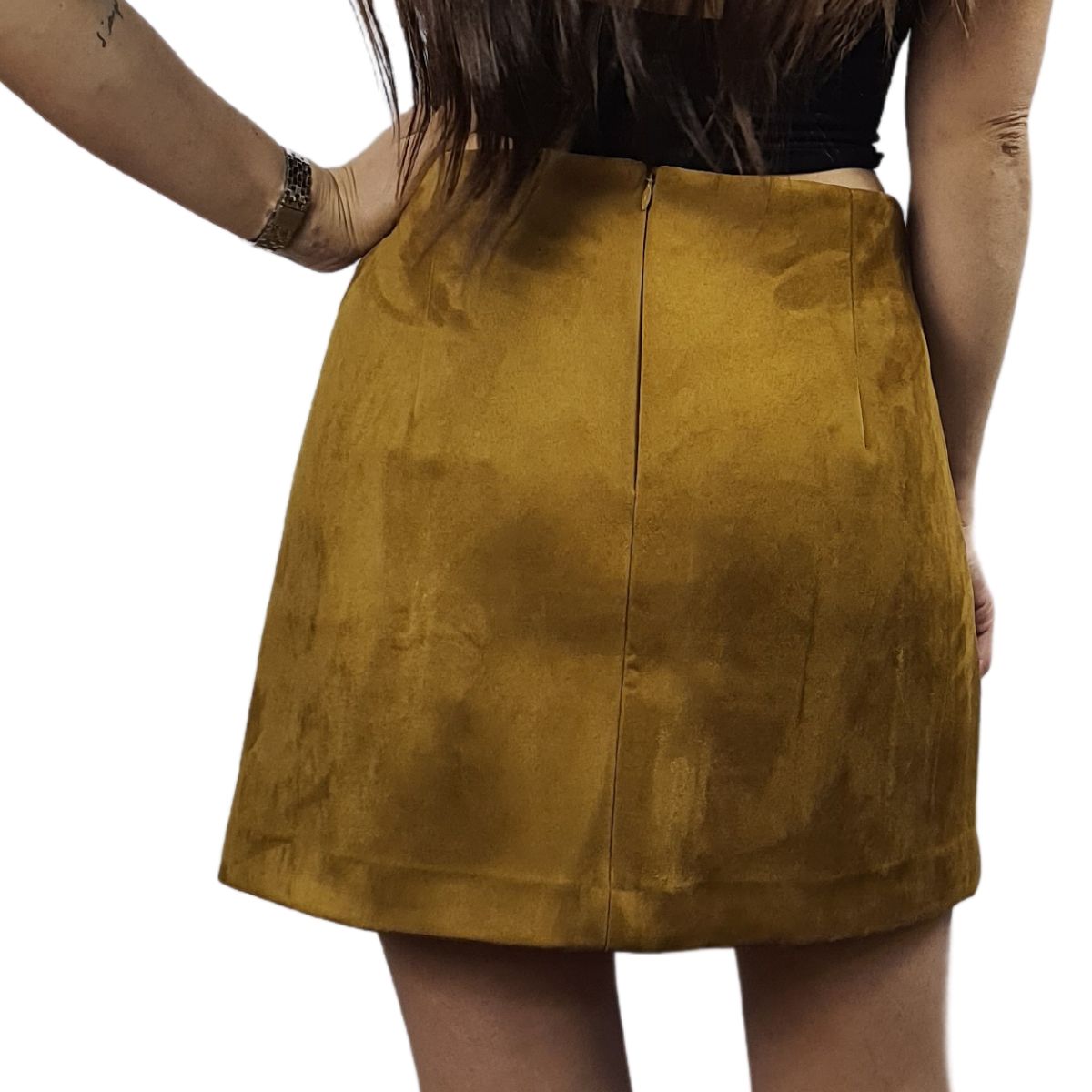 Falda Vero Moda Mostaza Style ACCESS MINI SKIRT(NR)