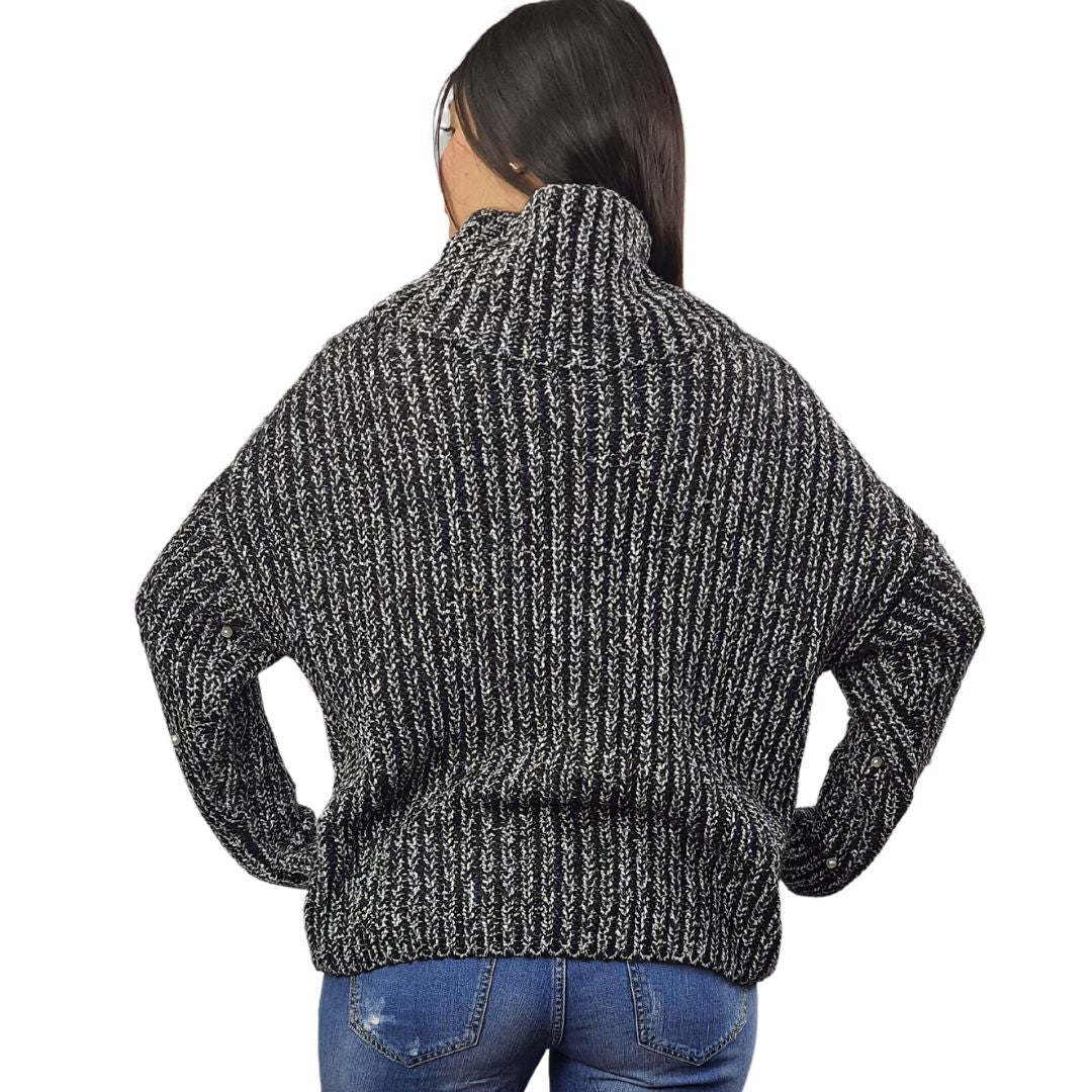 Sweater Vero Moda Negro Style FLUFY L/S KNIT(DR)