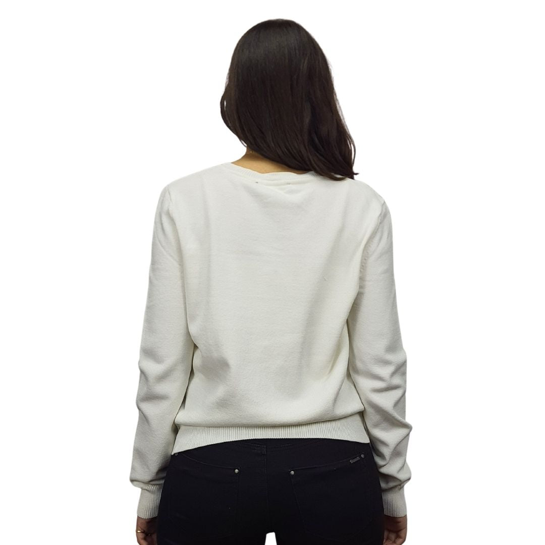 Sweater Vero Moda Blanco Style JOANNA L/S KNIT(BT)