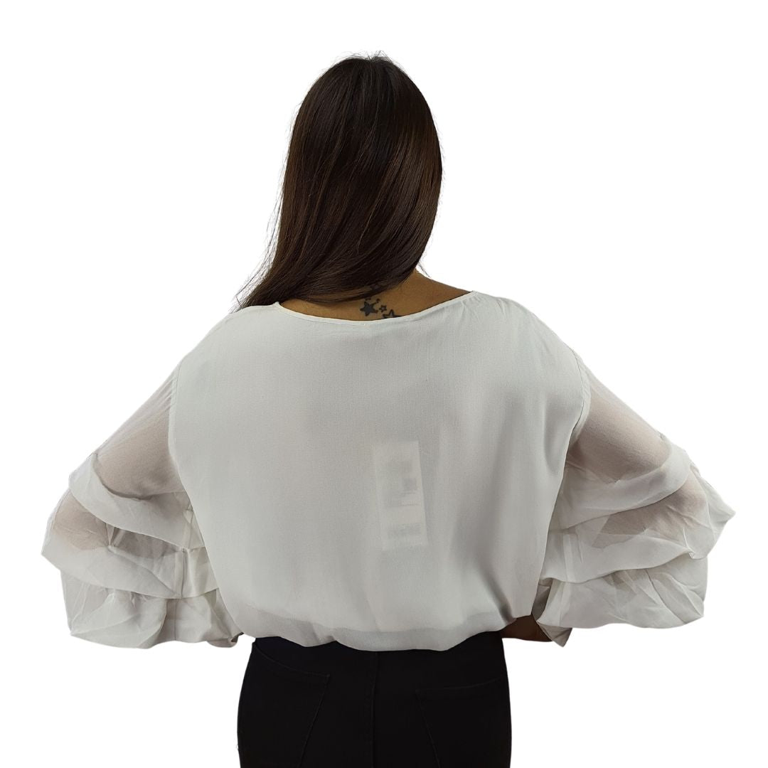 Blusa Vero Moda Blanco Style KYNA 1/2 TOP(VMC-SL)