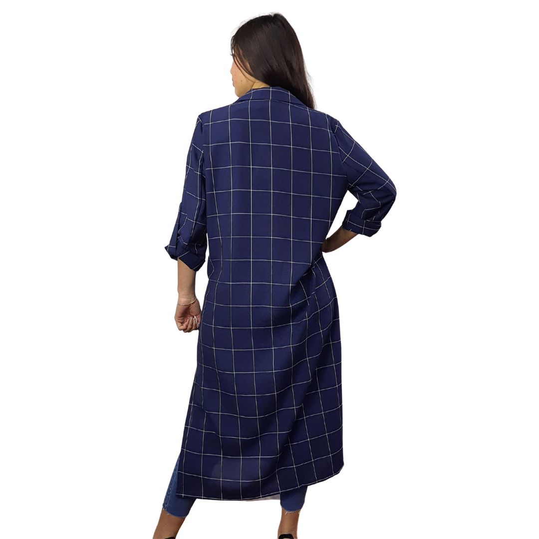 Blazer Vero Moda Azul Oscuro Style TARLY 3/4 BLAZER(VMC-MM)
