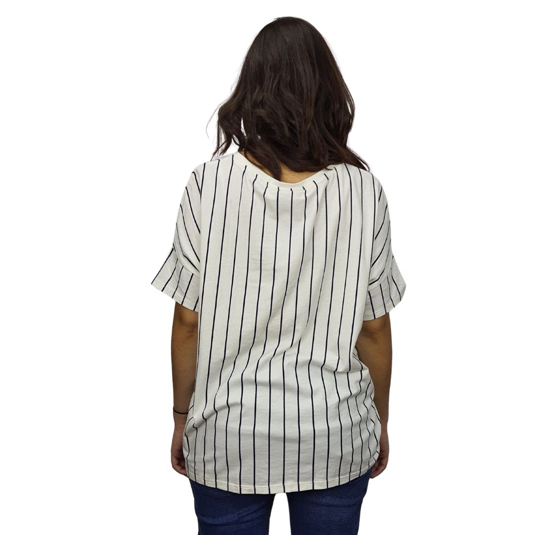 Polera Vero Moda Blanco Style DONUTS S/S TOP(SD)