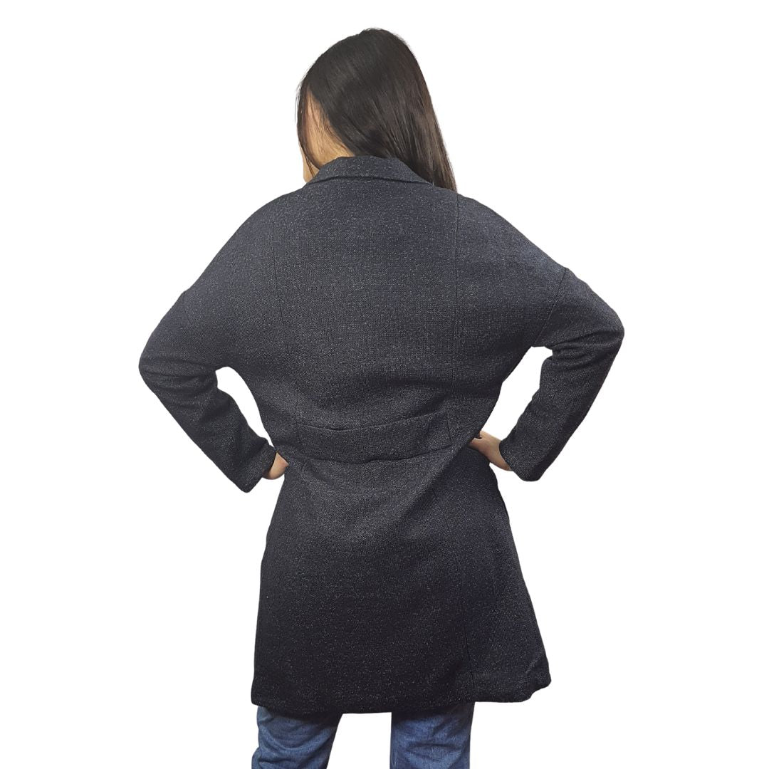 Blazer Vero Moda Azul Oscuro Style MELANGE L/S COAT(EL)