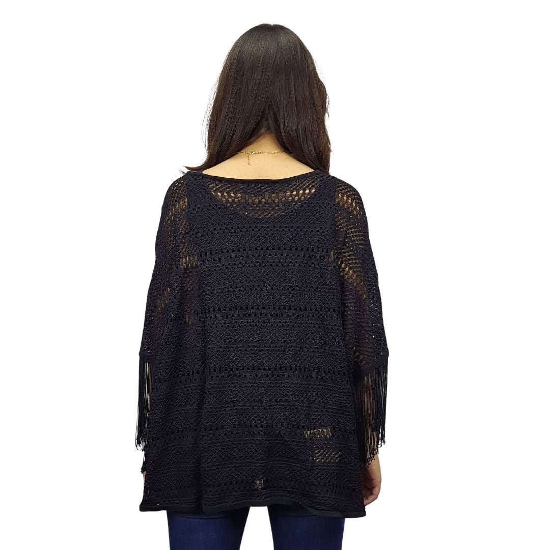Blusa Vero Moda Negro Style KAMA L/S TOP(BT)