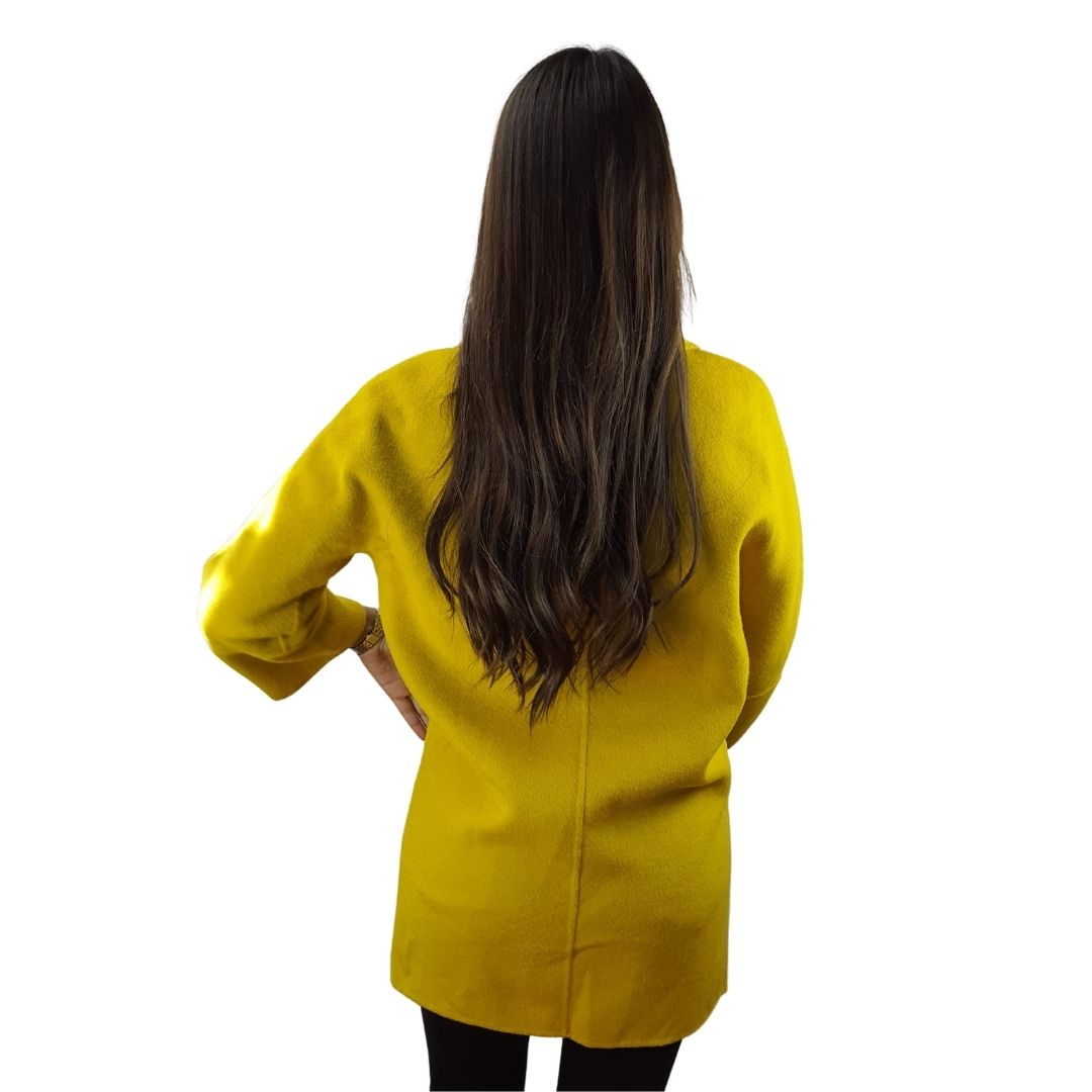 Blazer Vero Moda Mostaza POLINE DF L/S WOOL COAT(VMC-DR)
