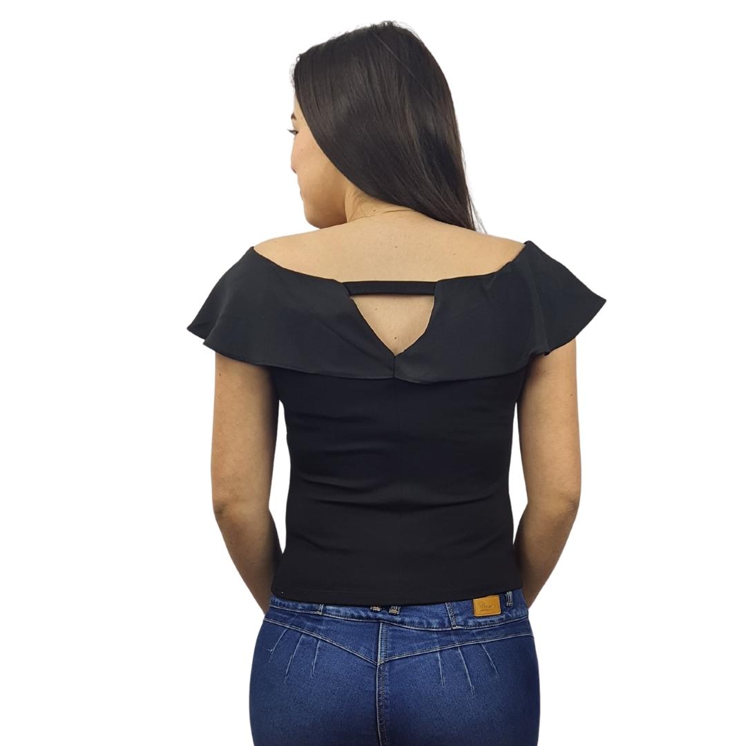 Blusa Vero Moda Negro Style OLIVE S/S TOP(HH)