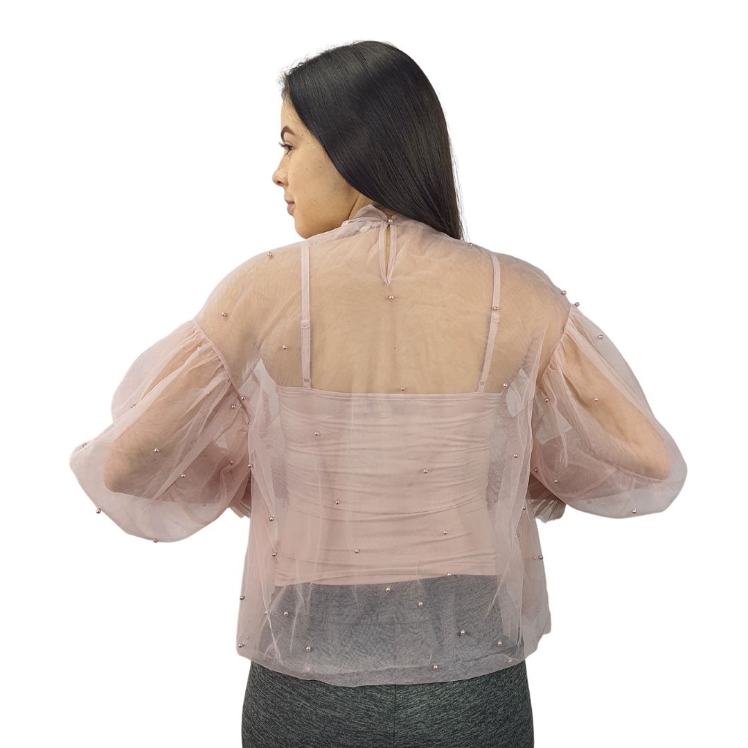 Blusa Vero moda Rosa Vieja Style ANNA L/S JERSEY TOP SET(VMC-DR)