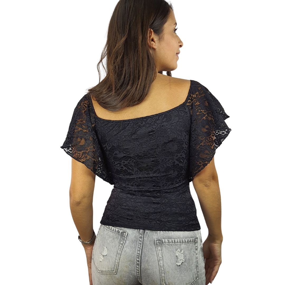 Blusa Vero Moda Negro Style BETTY S/S TOP(VMC-HH)